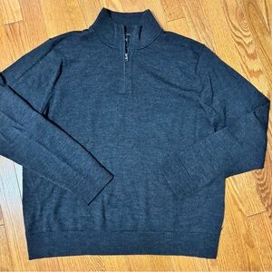 Banana Republic Extra Fine Merino Wool 1/4 Zip (Sz L)